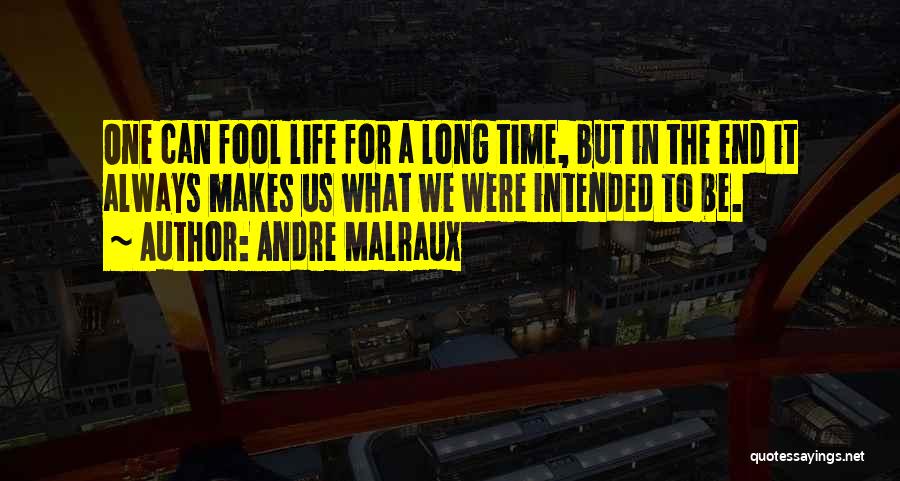 The Life Intended Quotes By Andre Malraux