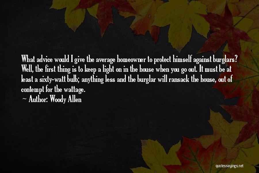 The Light Bulb Quotes By Woody Allen