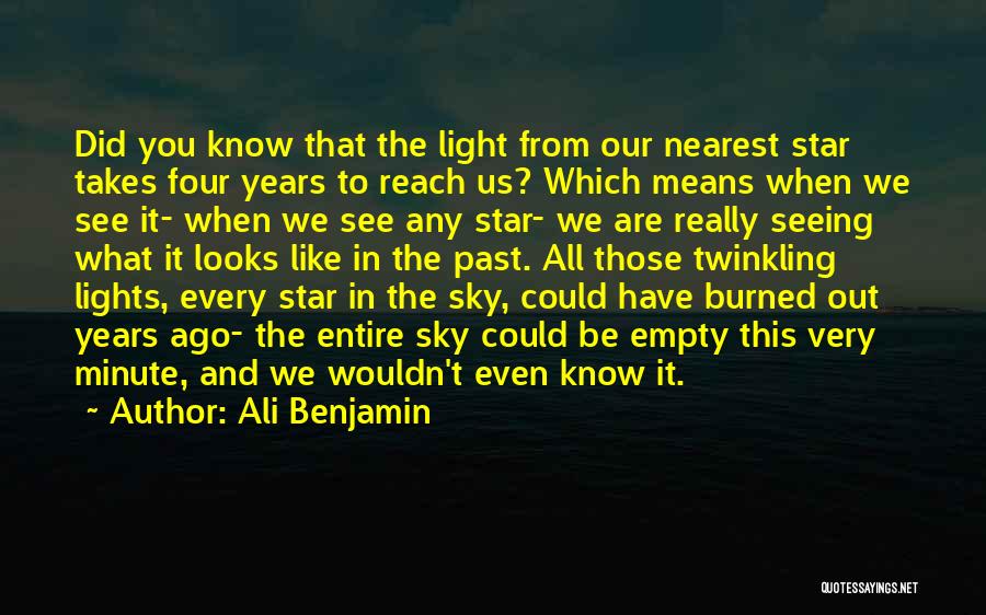 The Light In Us Quotes By Ali Benjamin
