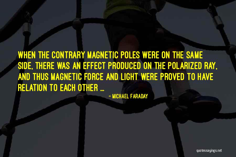 The Light Side Of The Force Quotes By Michael Faraday