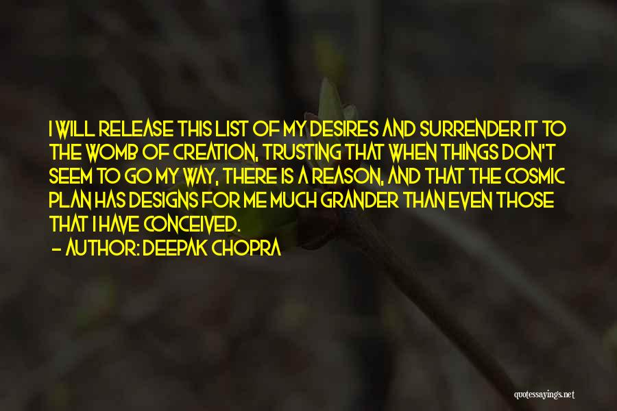 The List Of My Desires Quotes By Deepak Chopra