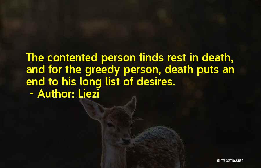 The List Of My Desires Quotes By Liezi