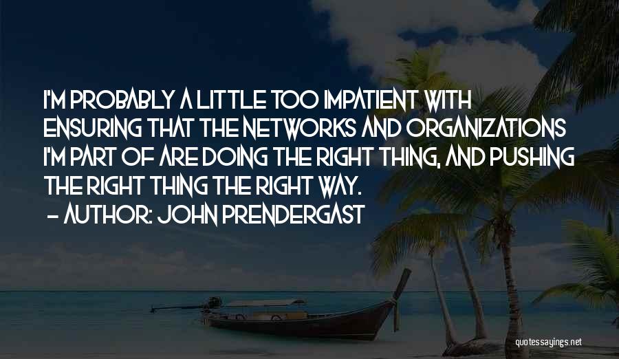 The Little Thing Quotes By John Prendergast