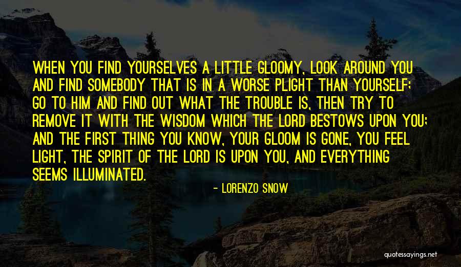 The Little Thing Quotes By Lorenzo Snow