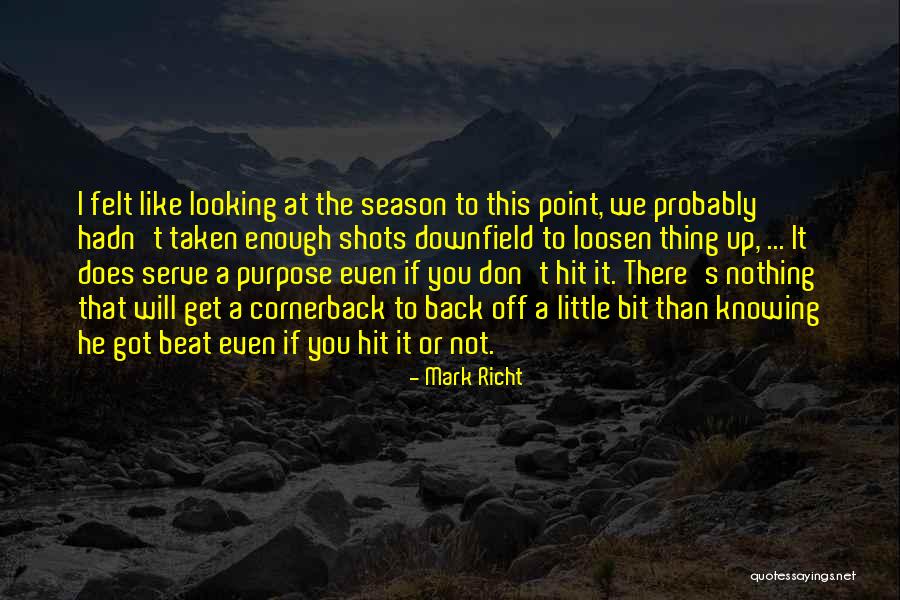 The Little Thing Quotes By Mark Richt