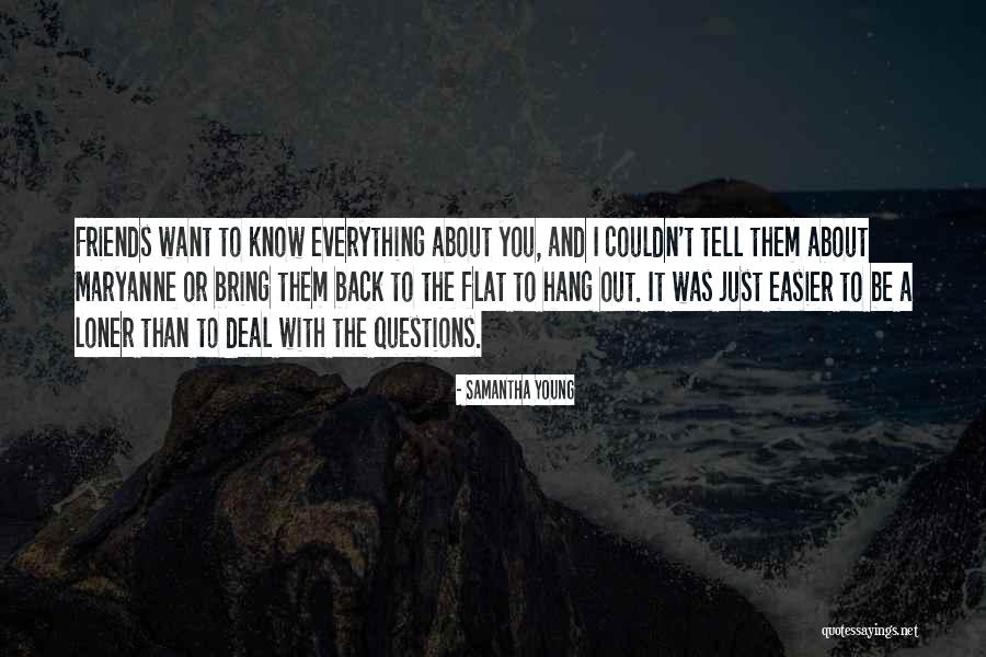 The Loner Quotes By Samantha Young The Loner Quotes By Samantha Young