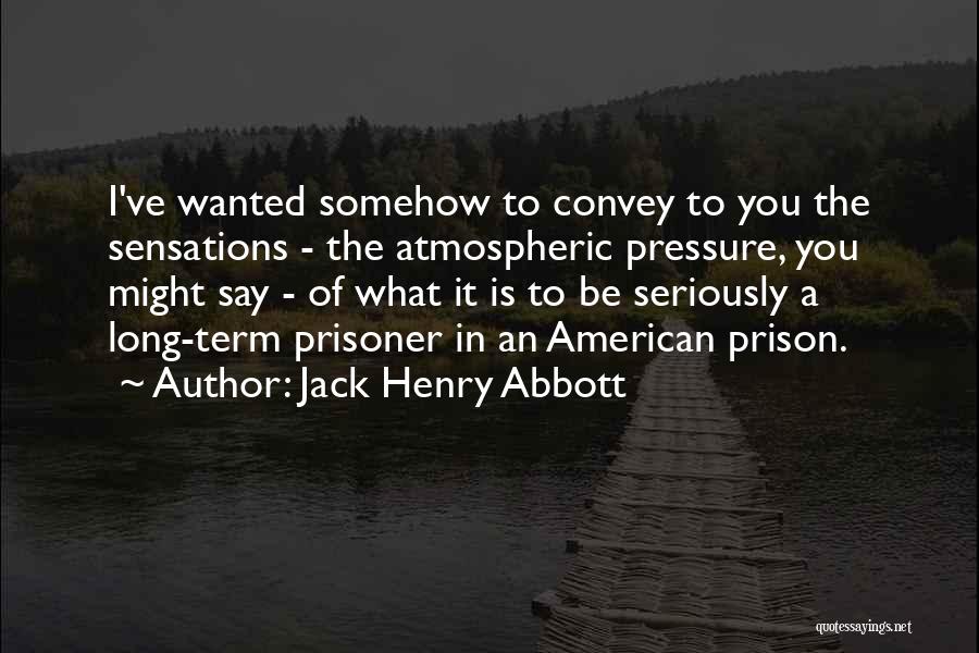 The Long Term Quotes By Jack Henry Abbott