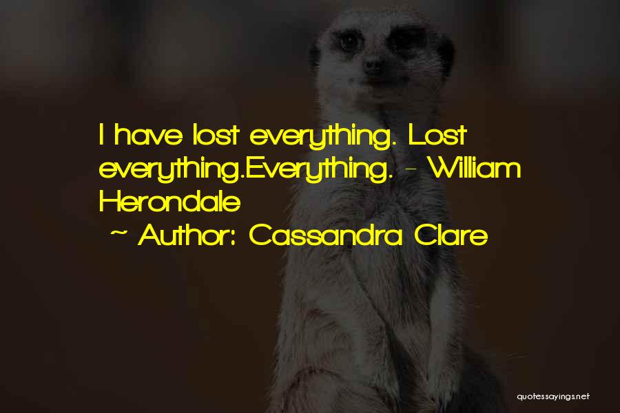 The Lost Herondale Quotes By Cassandra Clare