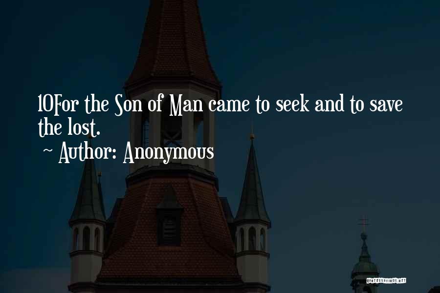 The Lost Son Quotes By Anonymous