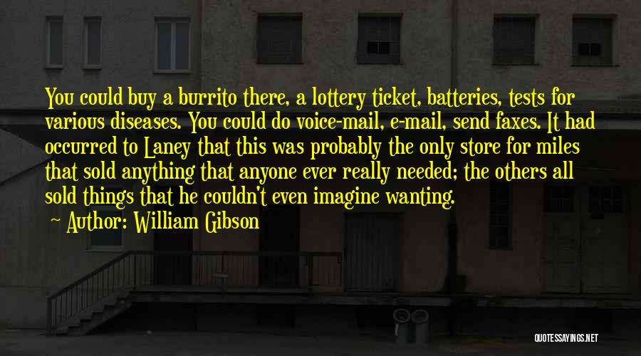 The Lottery Ticket Quotes By William Gibson