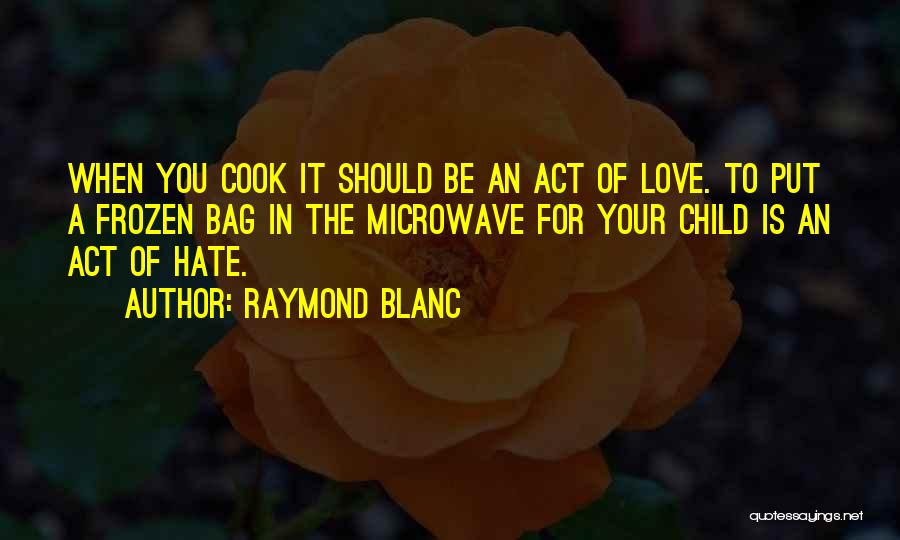 The Love For Your Child Quotes By Raymond Blanc