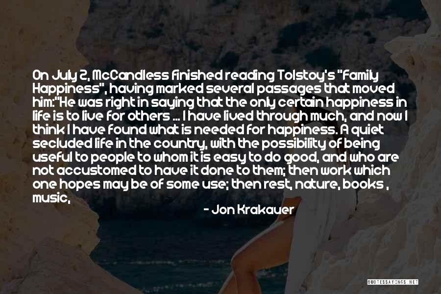 The Love Of Reading Books Quotes By Jon Krakauer