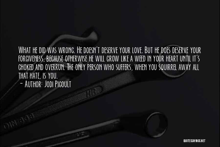 The Love You Deserve Quotes By Jodi Picoult The Love You Deserve Quotes By Jodi Picoult