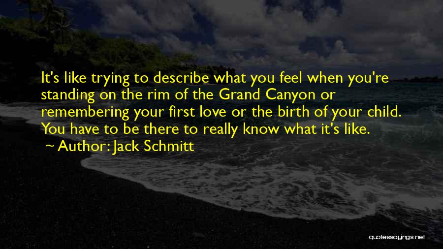 The Love You Feel For Your Child Quotes By Jack Schmitt