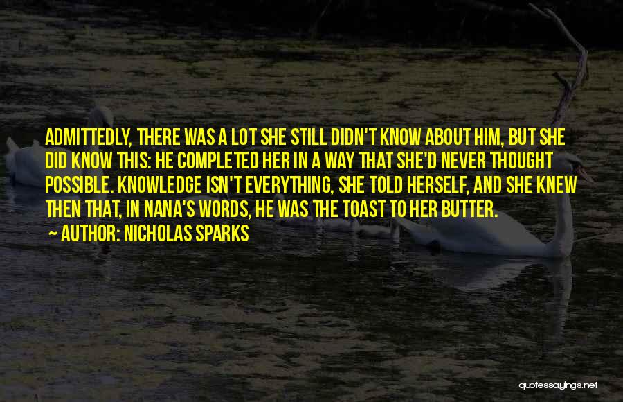 The Lucky One Love Quotes By Nicholas Sparks