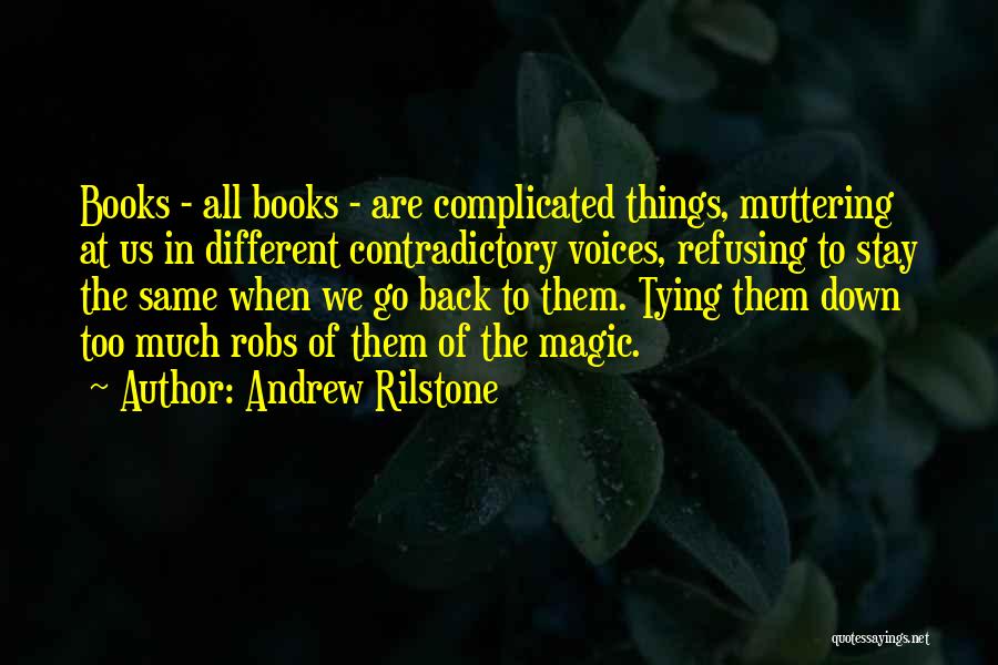 The Magic Of Books Quotes By Andrew Rilstone