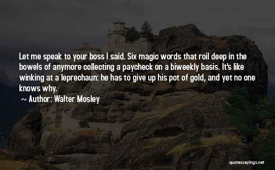 The Magic Of Words Quotes By Walter Mosley