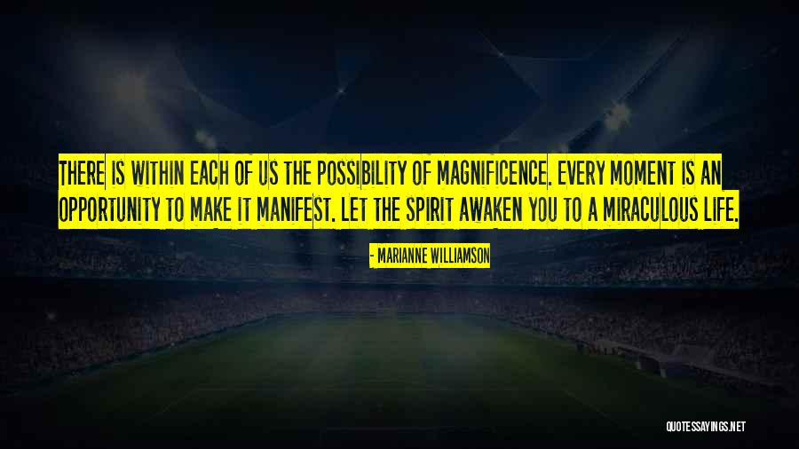 The Magnificence Of Life Quotes By Marianne Williamson The Magnificence Of Life Quotes By Marianne Williamson