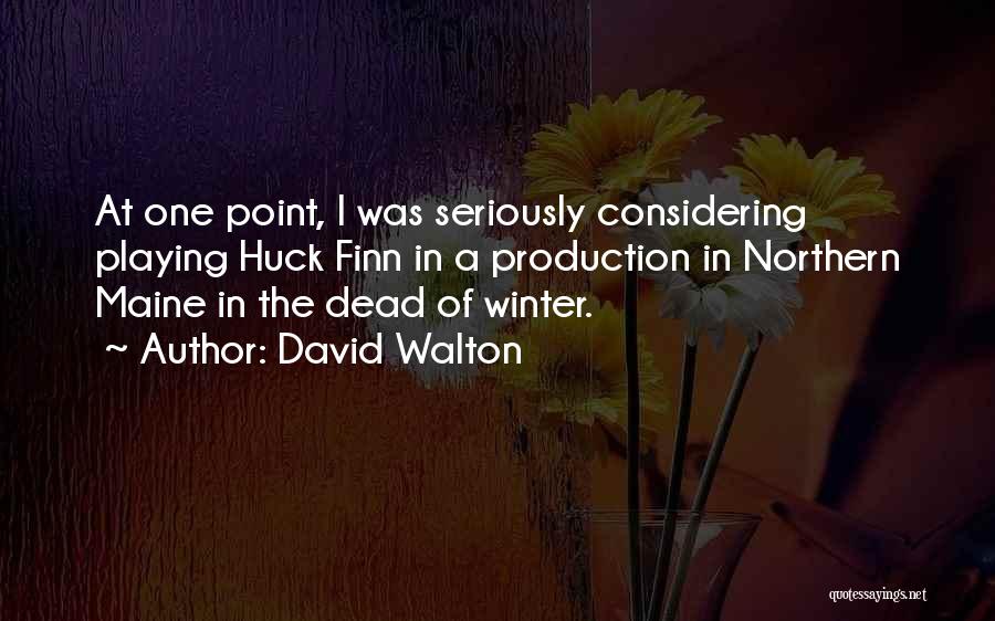 The Maine Quotes By David Walton