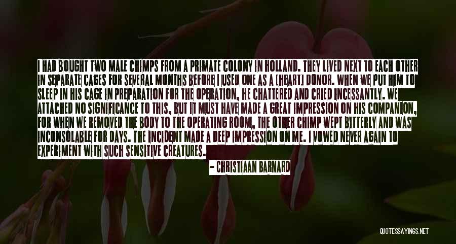 The Male Body Quotes By Christiaan Barnard