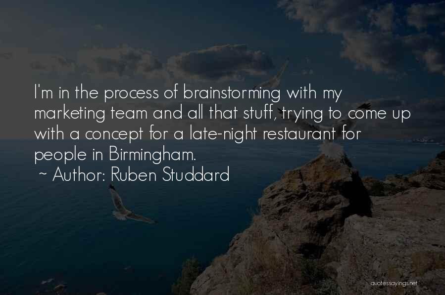 The Marketing Concept Quotes By Ruben Studdard