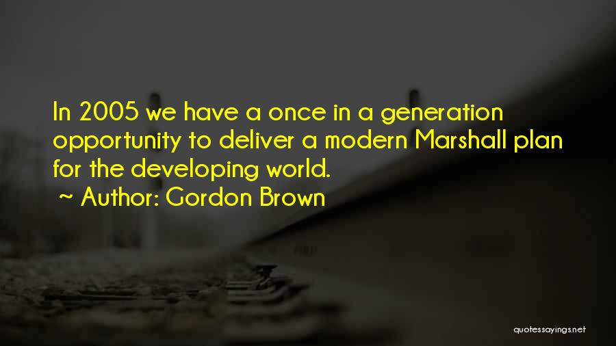 The Marshall Plan Quotes By Gordon Brown