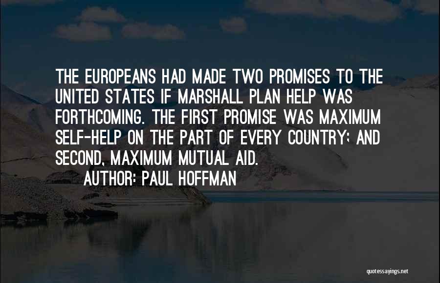 The Marshall Plan Quotes By Paul Hoffman