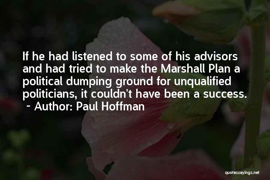 The Marshall Plan Quotes By Paul Hoffman