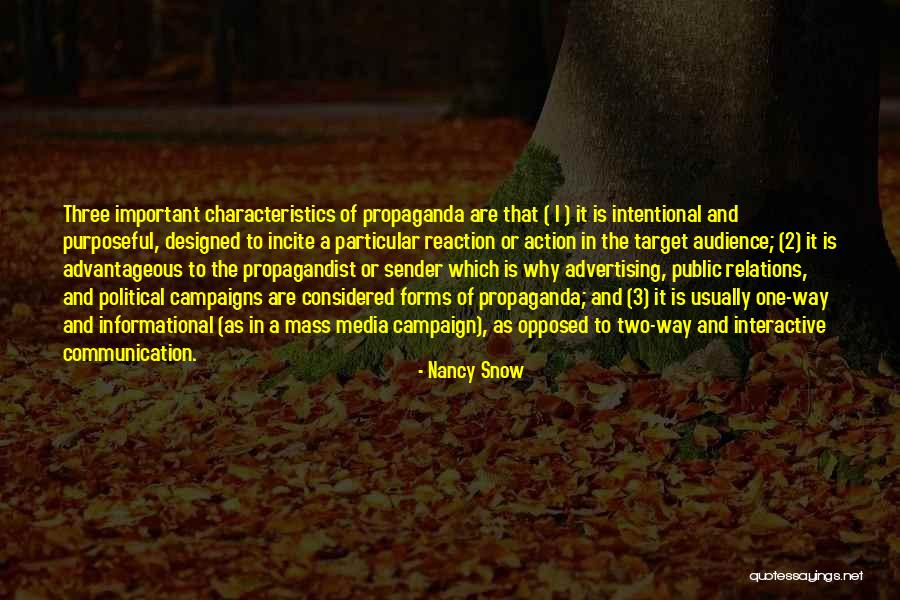 The Mass Media Quotes By Nancy Snow The Mass Media Quotes By Nancy Snow
