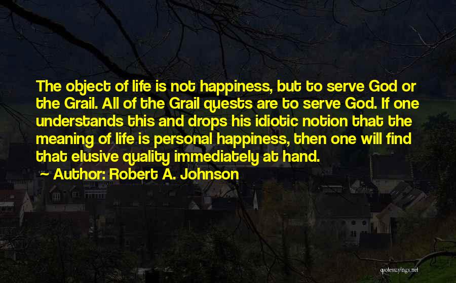 The Meaning Of Happiness Quotes By Robert A. Johnson