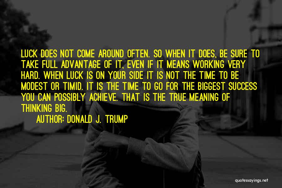 The Meaning Of Success Quotes By Donald J. Trump