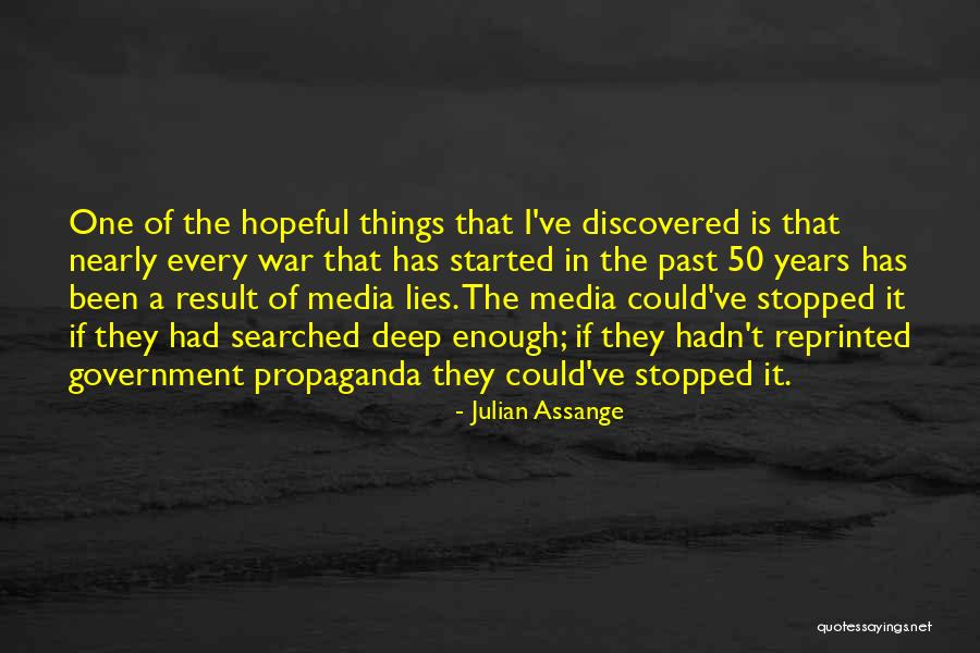 The Media Lies Quotes By Julian Assange