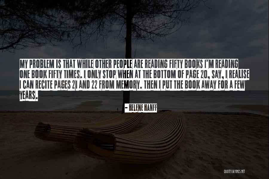 The Memory Book Quotes By Helene Hanff The Memory Book Quotes By Helene Hanff