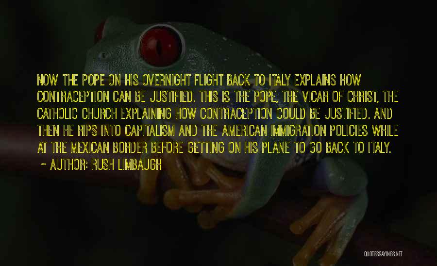 The Mexican American Border Quotes By Rush Limbaugh