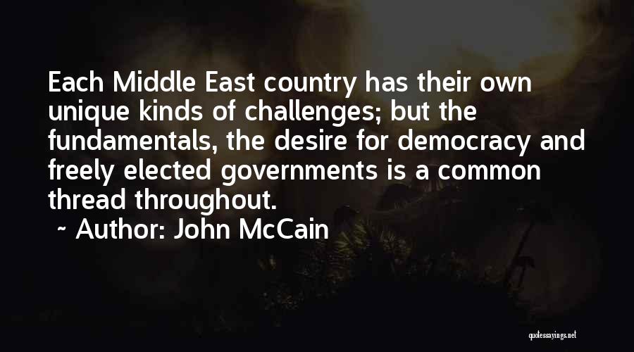 The Middle East Quotes By John McCain