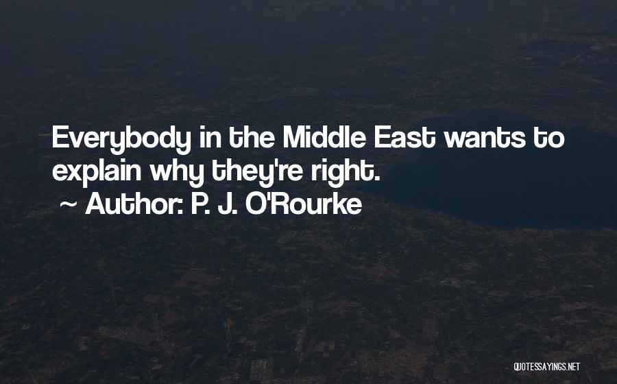 The Middle East Quotes By P. J. O'Rourke