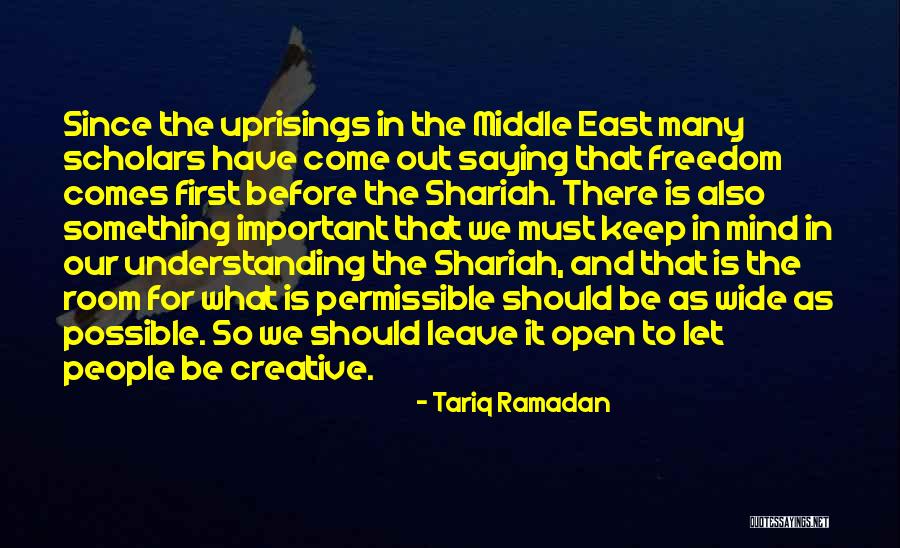 The Middle East Quotes By Tariq Ramadan