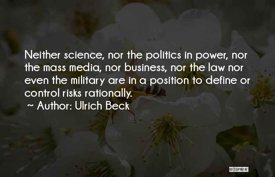 The Military Quotes By Ulrich Beck