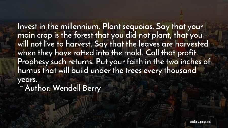 The Millennium Quotes By Wendell Berry