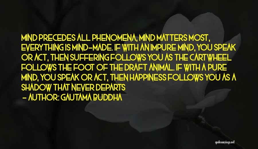 The Mind Buddha Quotes By Gautama Buddha