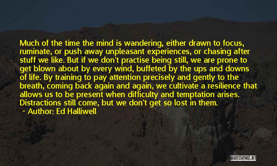 The Mind Wandering Quotes By Ed Halliwell