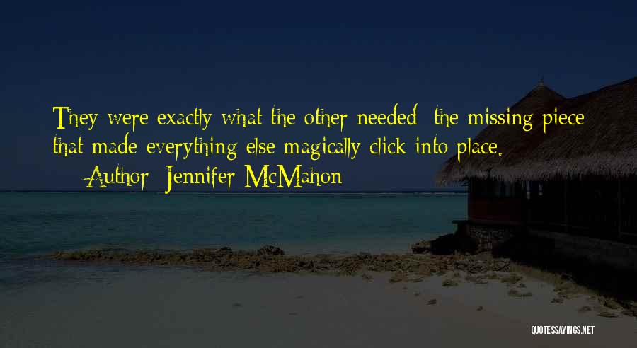 The Missing Piece Quotes By Jennifer McMahon