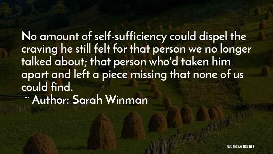 The Missing Piece Quotes By Sarah Winman