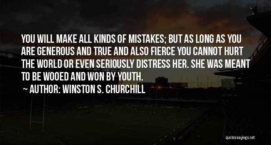 The Mistakes Of Youth Quotes By Winston S. Churchill
