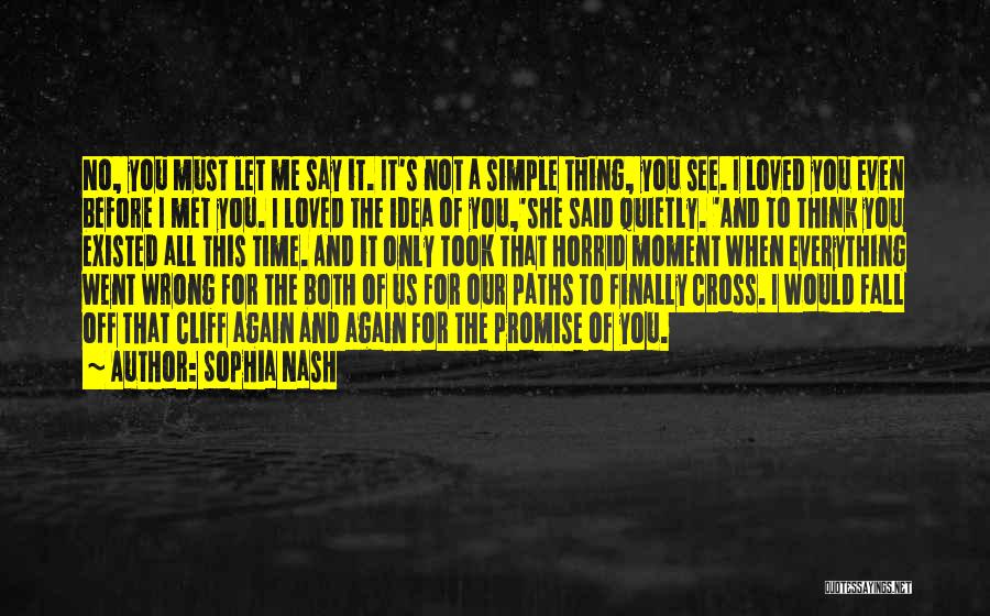 The Moment I Met You Quotes By Sophia Nash