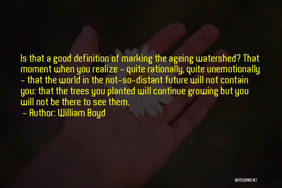 The Moment You Realize Quotes By William Boyd