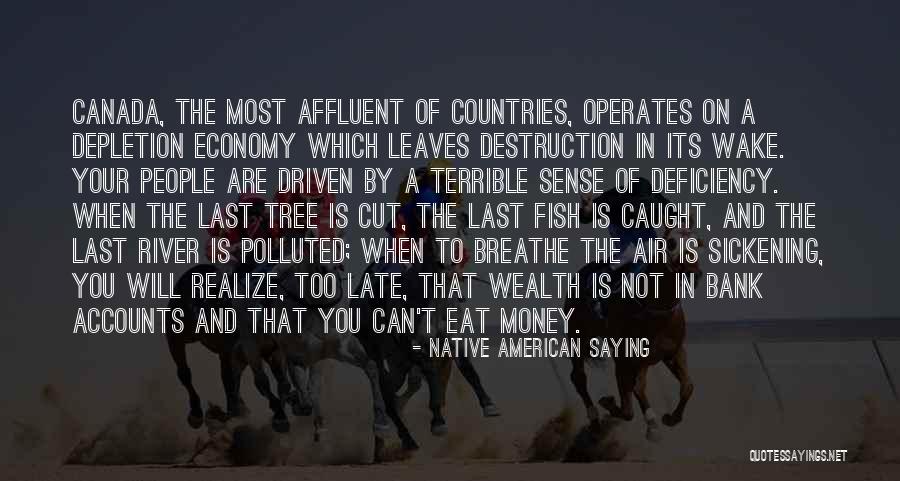 The Money Tree Quotes By Native American Saying The Money Tree Quotes By Native American Saying