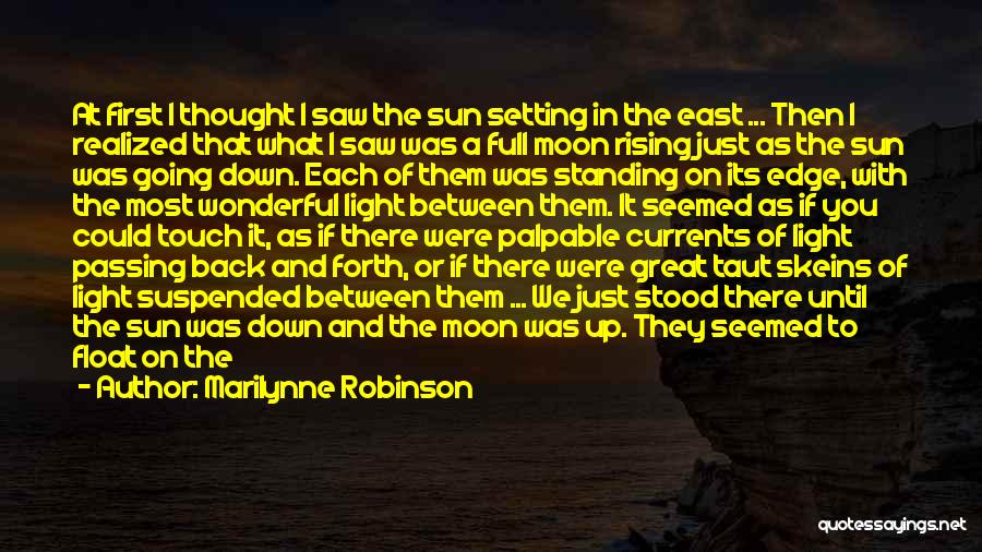 The Moon In A Long Way Gone Quotes By Marilynne Robinson