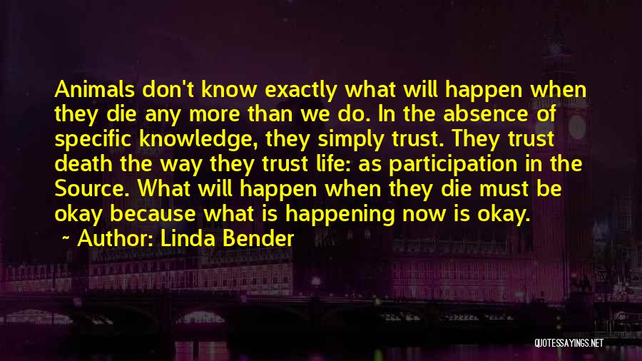 The More Knowledge Quotes By Linda Bender
