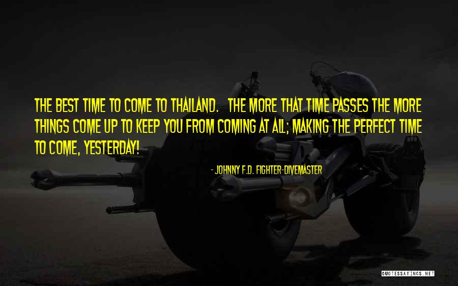 The More Time Passes Quotes By Johnny F.D. Fighter-Divemaster The More Time Passes Quotes By Johnny F.D. Fighter-Divemaster